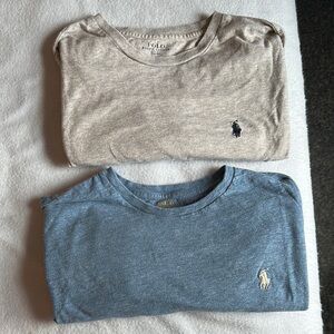 Ralph Lauren Short Sleeve Polo Shirts - Gray and Blue